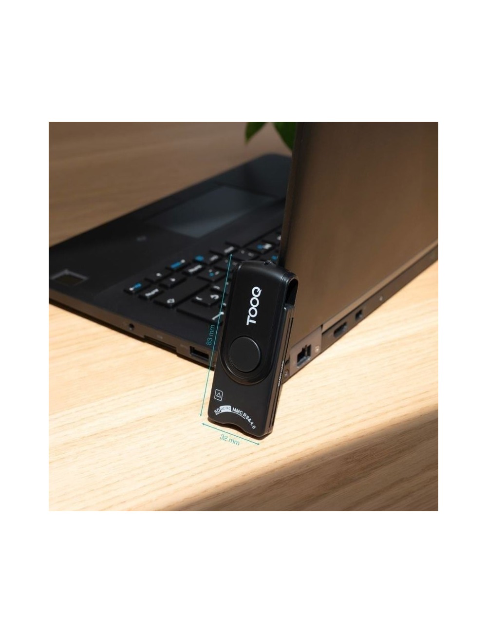 Lector de DNI, Tarjetas Inteligentes, SD y MicroSD TooQ TQR-3012B/ USB 2.0/ Negro