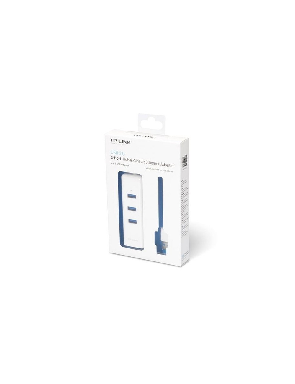Hub USB 3.0 TP-Link UE330/ 3xUSB/ 1xRJ45/ Blanco