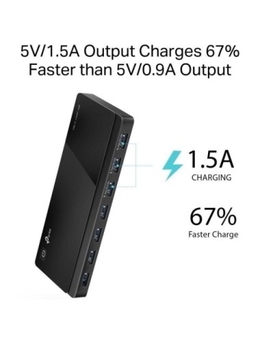 Hub USB 3.0 TP-Link UH700/ 7xUSB/ 1xMicroUSB DC/ Negro