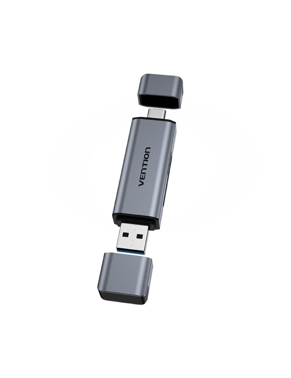 Lector de Tarjetas Externo Vention CLLH0/ USB 3.0/ USB Tipo-C