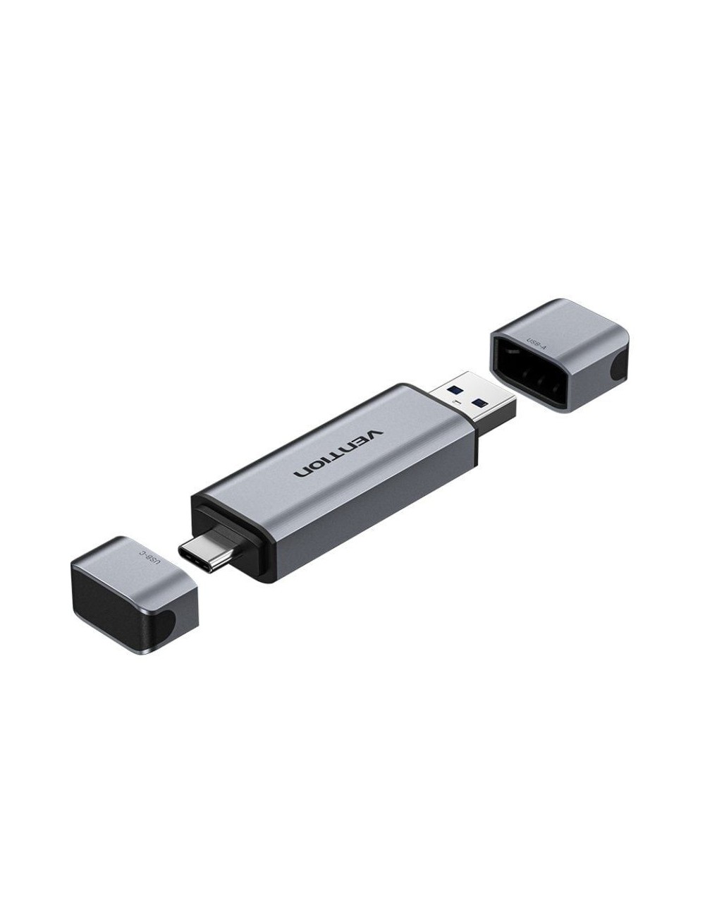 Lector de Tarjetas Externo Vention CLLH0/ USB 3.0/ USB Tipo-C