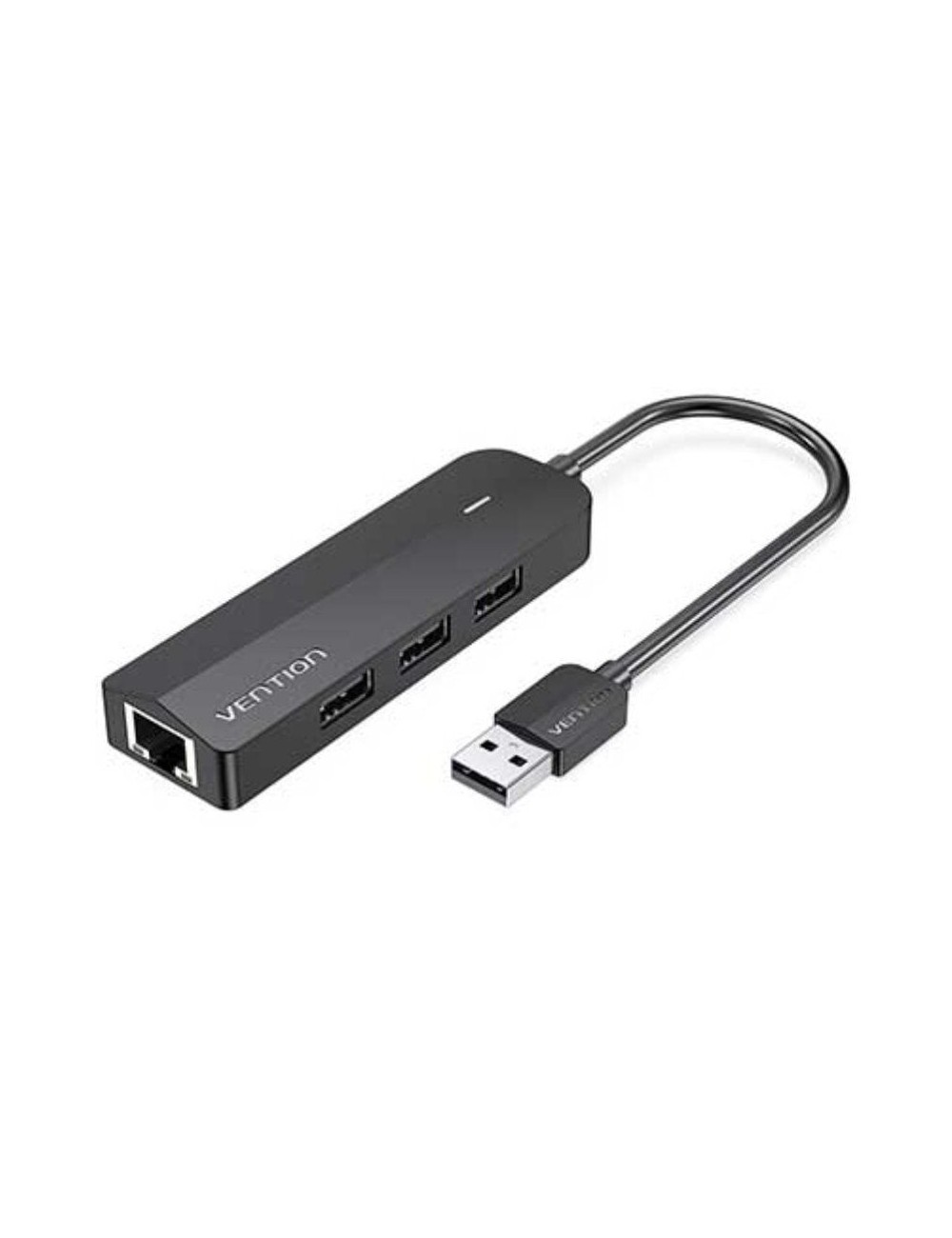 Hub USB 2.0 Vention CHPBB/ 3xUSB/ 1xMicro USB PD/ 1xRJ45