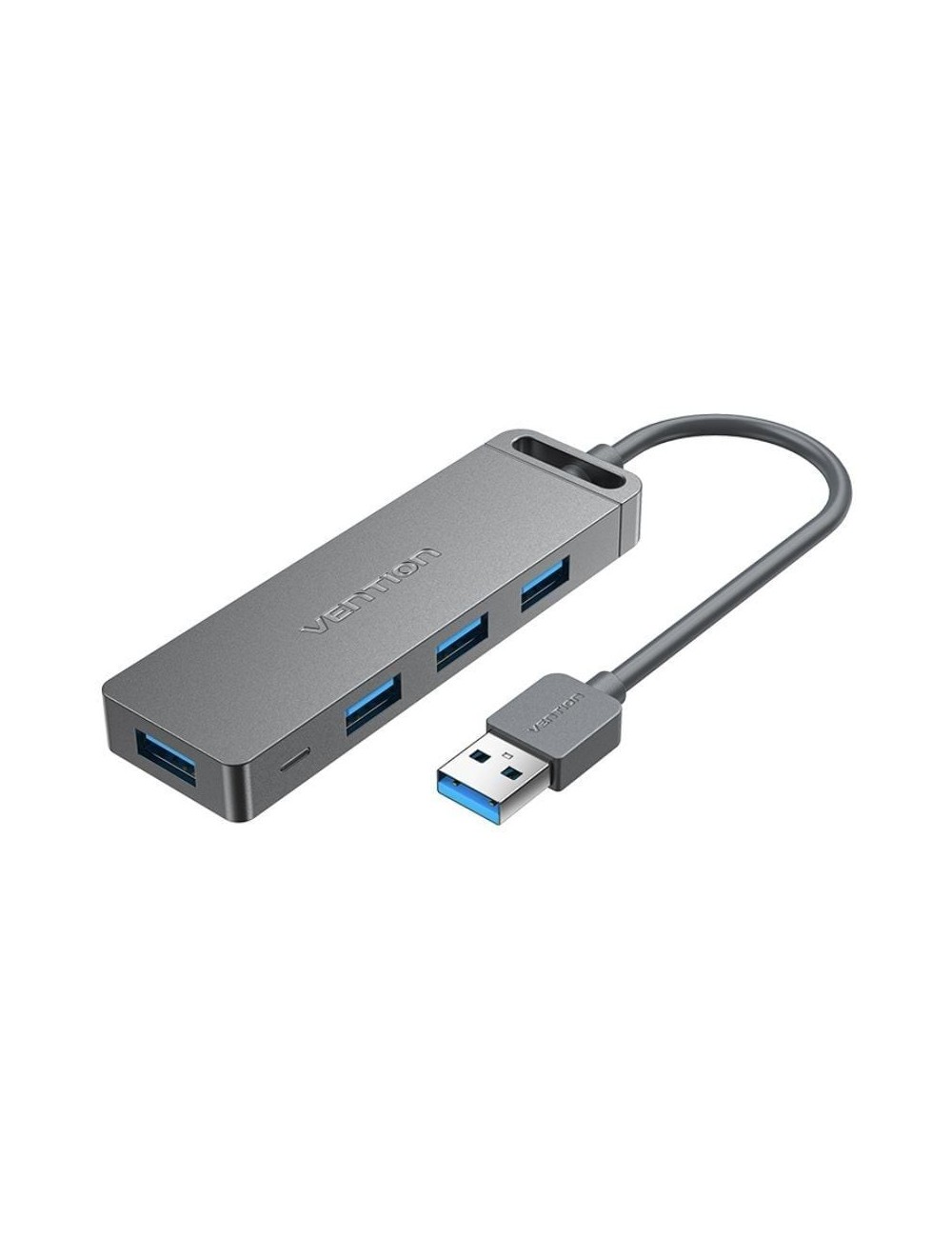 Hub USB 3.0 Vention CHLHB/ 4xUSB/ 1xMicroUSB PD/ Gris