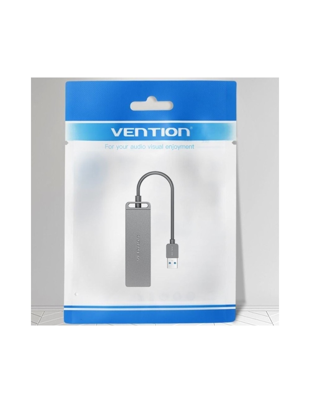 Hub USB 3.0 Vention CHLHB/ 4xUSB/ 1xMicroUSB PD/ Gris
