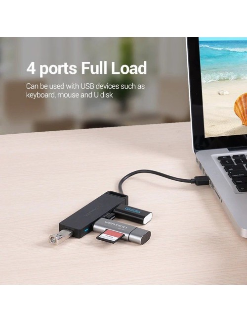 Hub USB 2.0 Vention CHMBB/ 4xUSB
