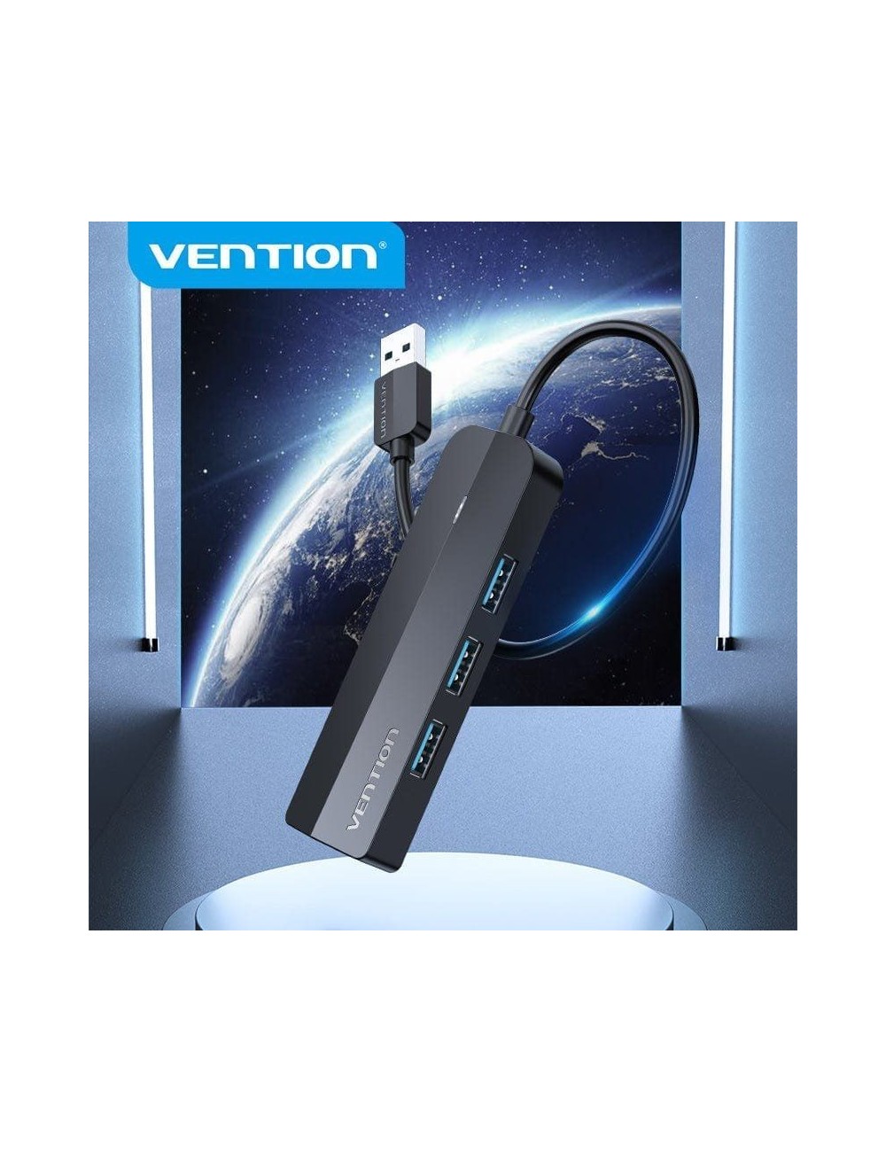 Hub USB 3.0 Vention CHNBB/ RJ45/ 3xUSB/ 1xMicroUSB PD