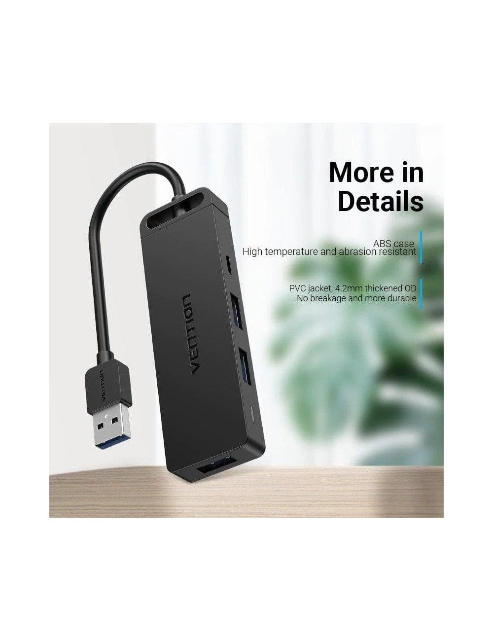 Hub USB 3.0 Vention CHVBB/ 3xUSB/ 1xMicroUSB PD/ 1xLector Tarjetas