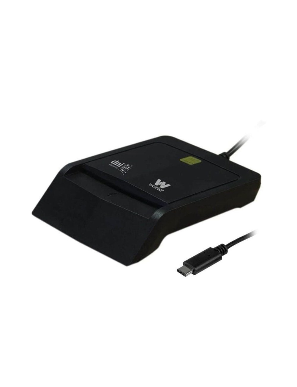 Lector de DNI y Tarjetas Woxter PE26-200/ USB Tipo-C/ Negro
