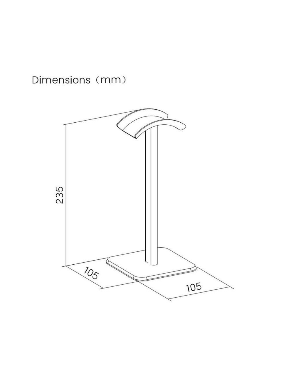 Soporte para Auriculares Aisens HSM001-397