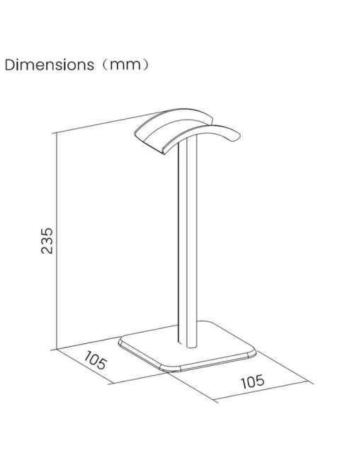 Soporte para Auriculares Aisens HSM001-397