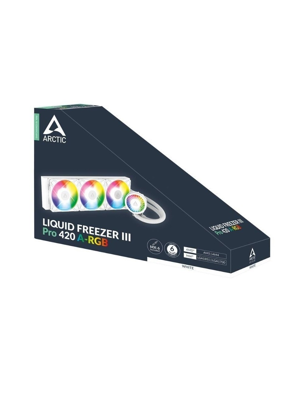 Sistema de Refrigeración Líquida Arctic Liquid Freezer III Pro 420 A-RGB/ Blanco