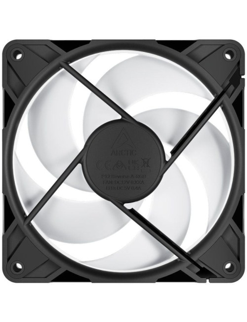 Ventilador Arctic P12 Pro Reverse A-RGB/ 12cm/ Negro