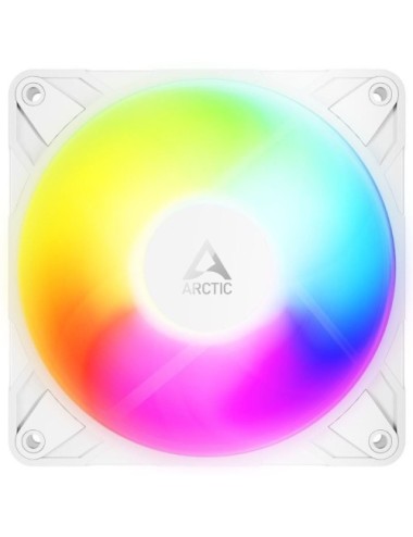 Pack de 3 Ventilador Arctic P12 Pro Reverse A-RGB/ 12cm/ Blanco