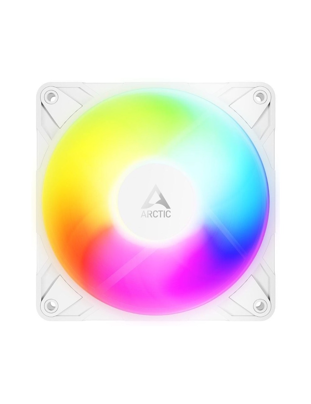 Pack de 3 Ventilador Arctic P12 Pro Reverse A-RGB/ 12cm/ Blanco