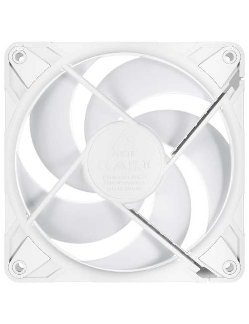 Pack de 3 Ventilador Arctic P12 Pro Reverse A-RGB/ 12cm/ Blanco