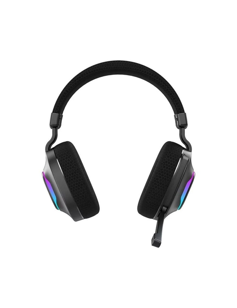 Auriculares Gaming Inalámbricos con Micrófono Hiditec Vortex ARGB/ Jack 3.5/ Bluetooth/ Negros