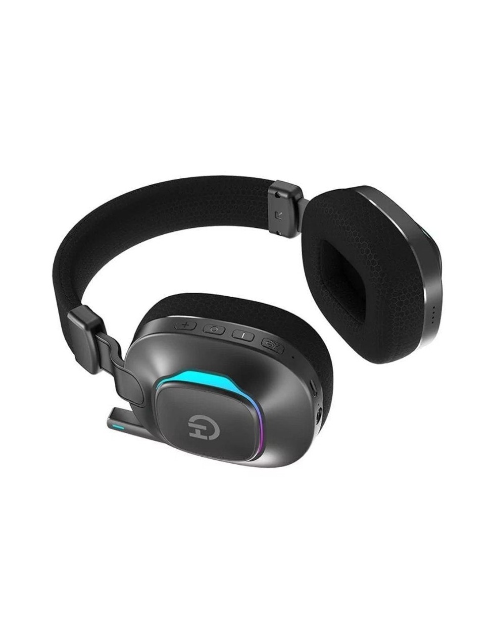 Auriculares Gaming Inalámbricos con Micrófono Hiditec Vortex ARGB/ Jack 3.5/ Bluetooth/ Negros