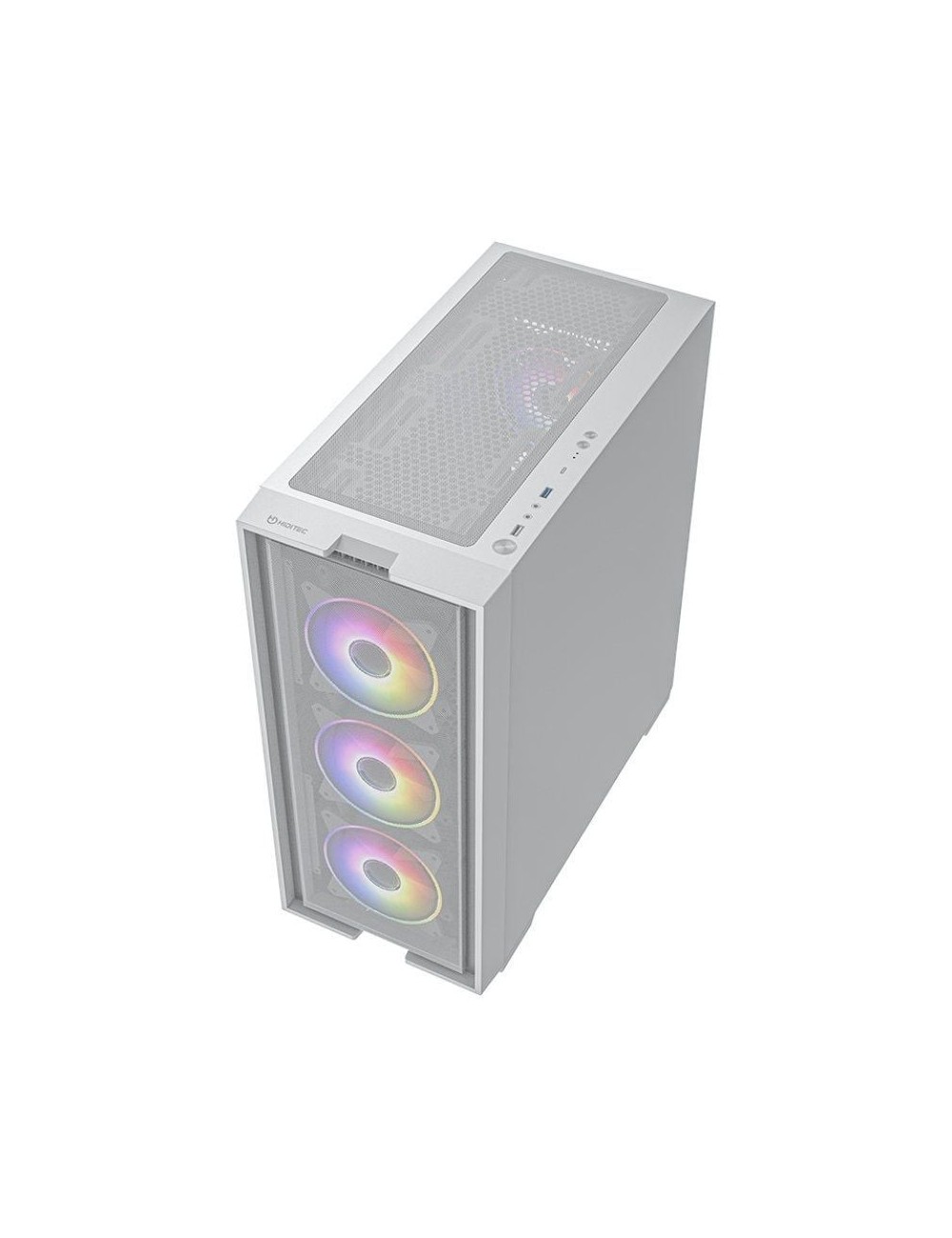 Caja Gaming Torre Hiditec H2 Air ARGB/ Blanca
