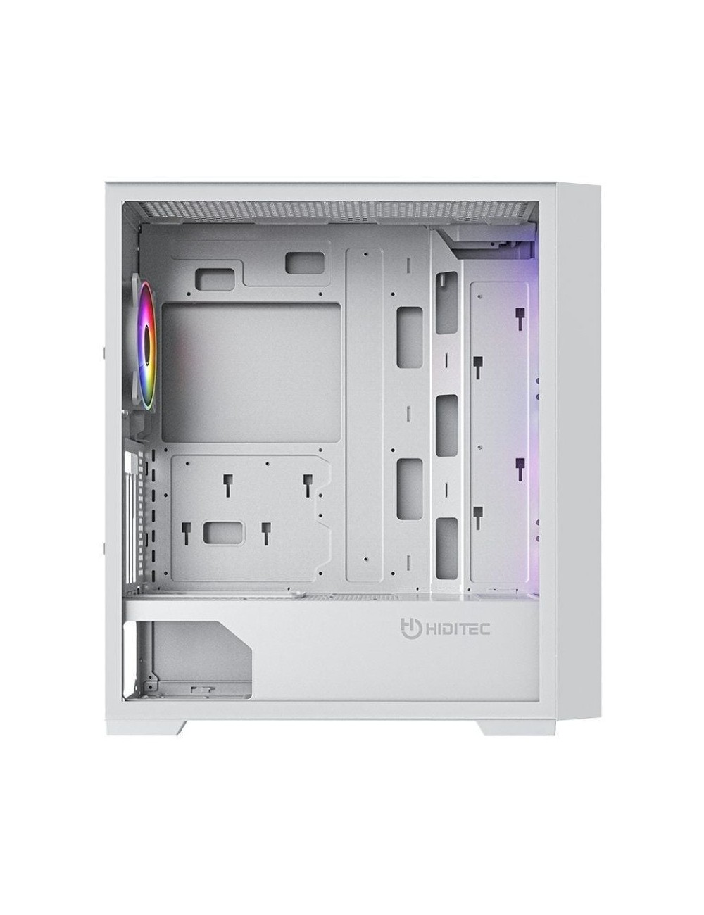 Caja Gaming Torre Hiditec H2 Air ARGB/ Blanca