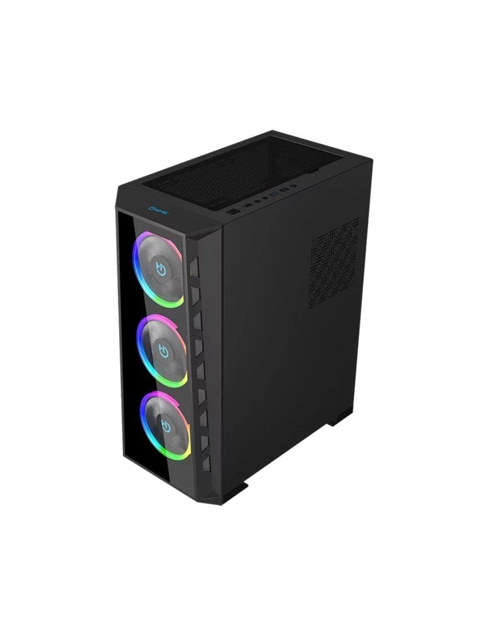 Caja Gaming Semitorre Hiditec MH12 GLASS