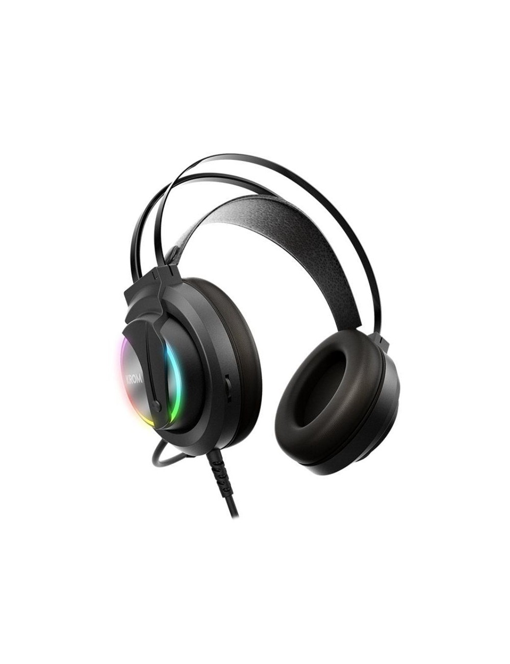 Auriculares Gaming con Micrófono Krom Kappa/ Jack 3.5/ USB 2.0/ Negros