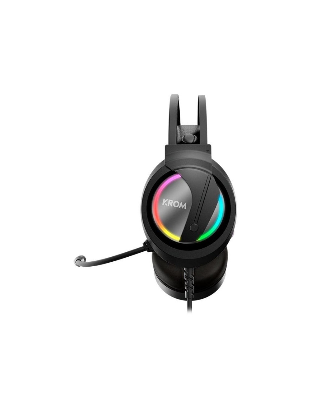 Auriculares Gaming con Micrófono Krom Kappa/ Jack 3.5/ USB 2.0/ Negros