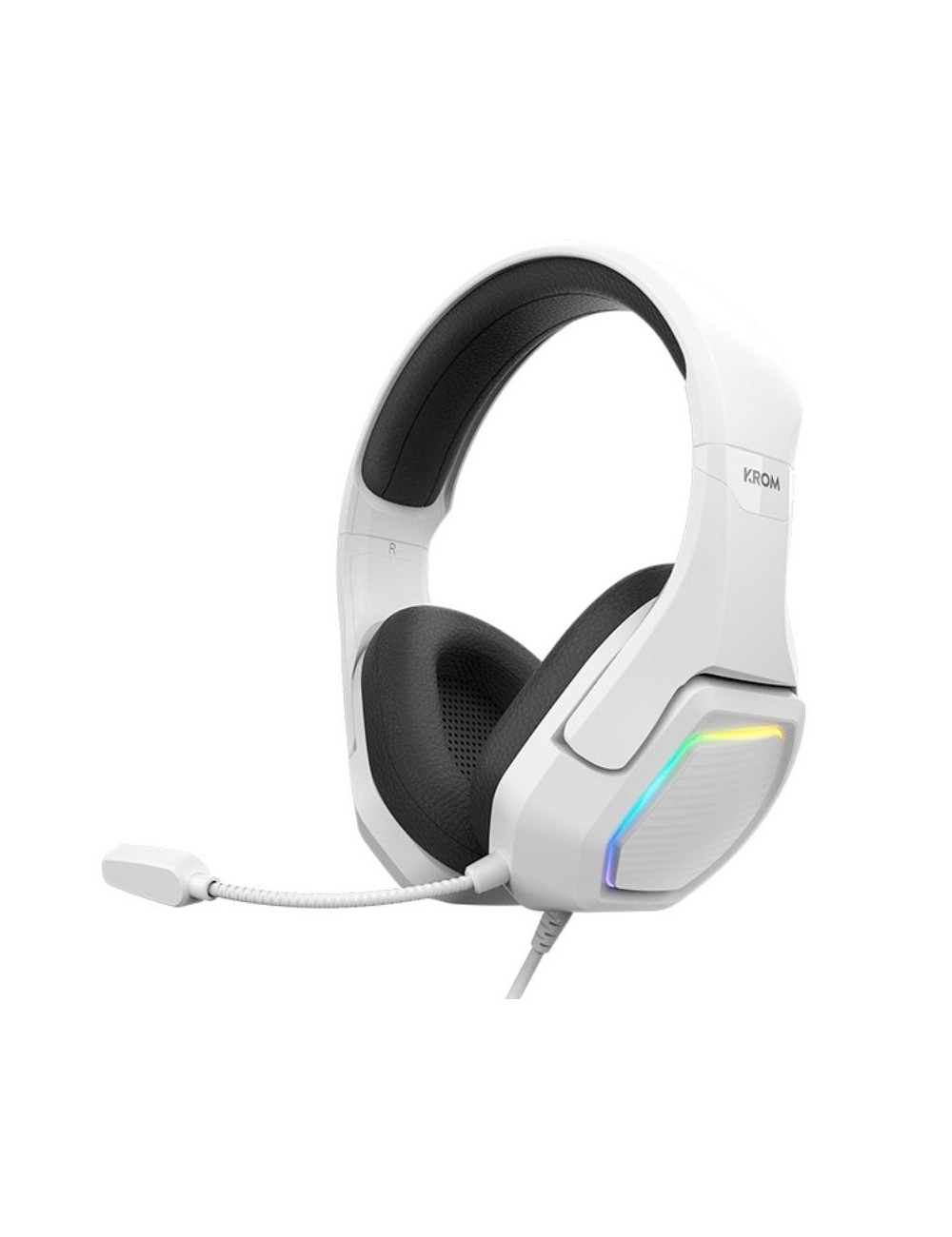Auriculares Gaming con Micrófono Krom Kopa 7.1/ USB 2.0/ Blancos