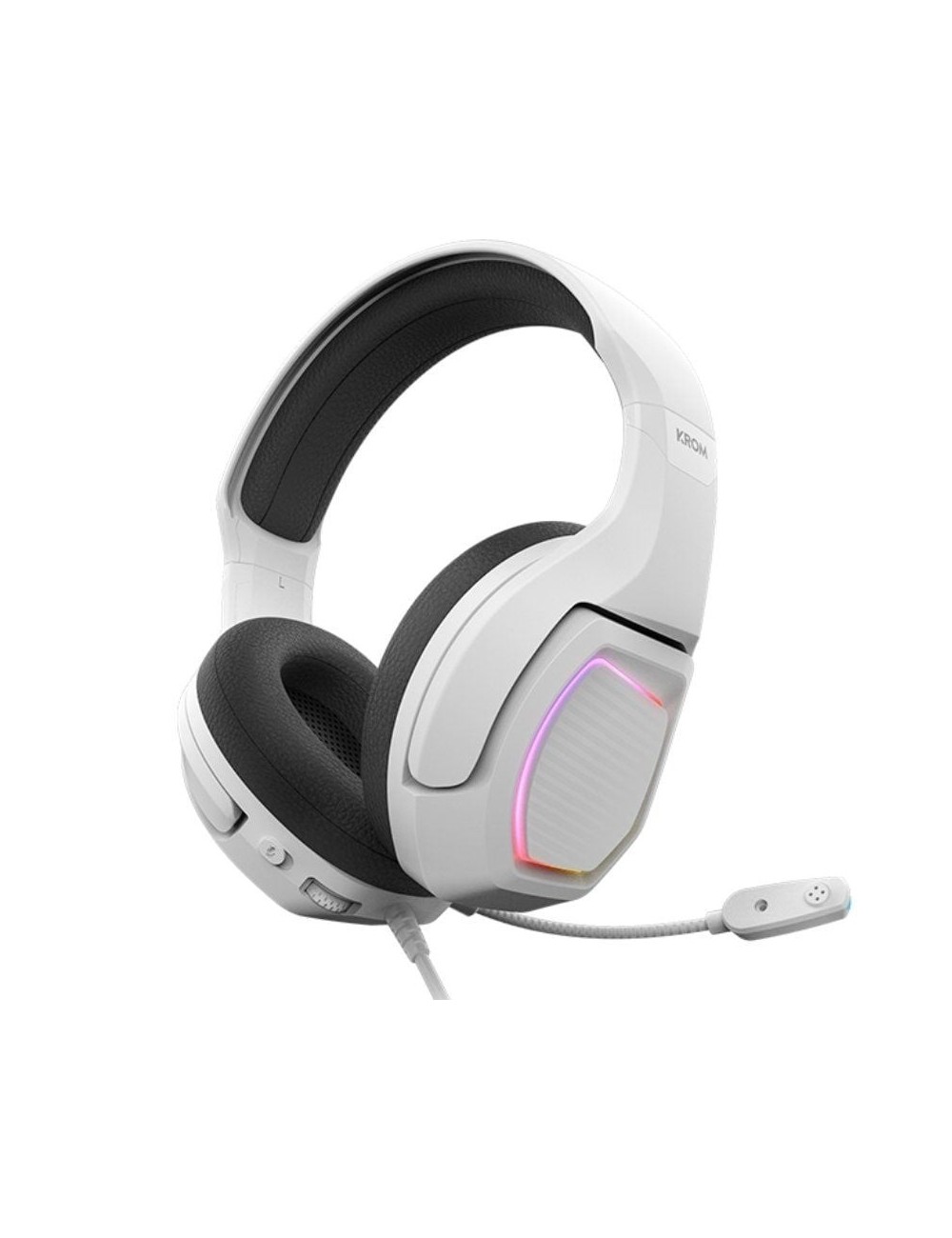 Auriculares Gaming con Micrófono Krom Kopa 7.1/ USB 2.0/ Blancos