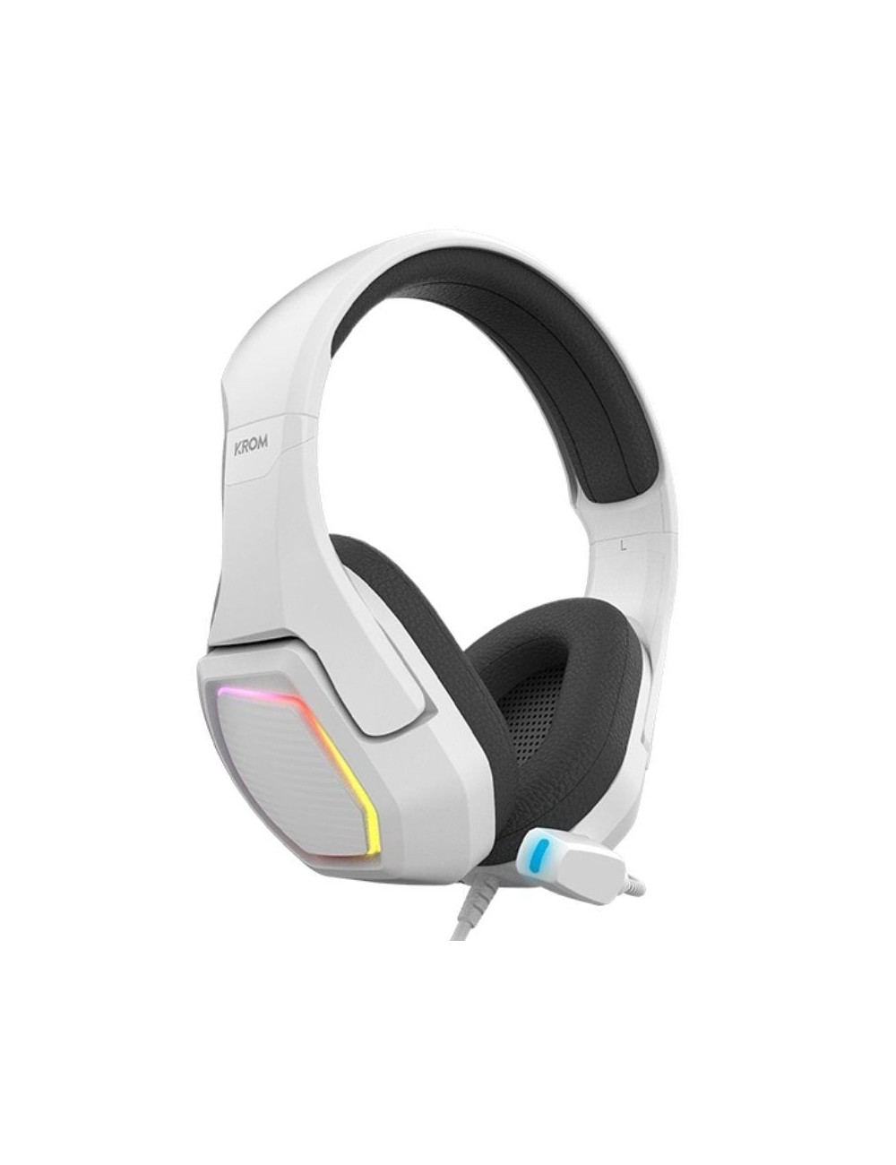 Auriculares Gaming con Micrófono Krom Kopa 7.1/ USB 2.0/ Blancos