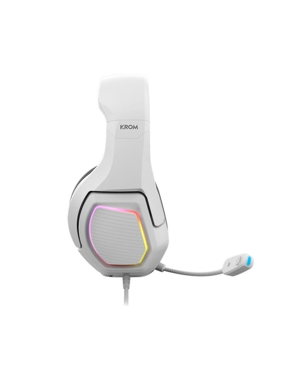 Auriculares Gaming con Micrófono Krom Kopa 7.1/ USB 2.0/ Blancos