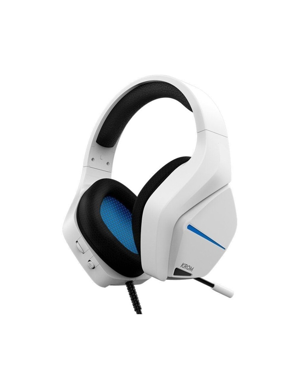 Auriculares Gaming con Micrófono Krom Kopa Move/ Jack 3.5/ Blancos