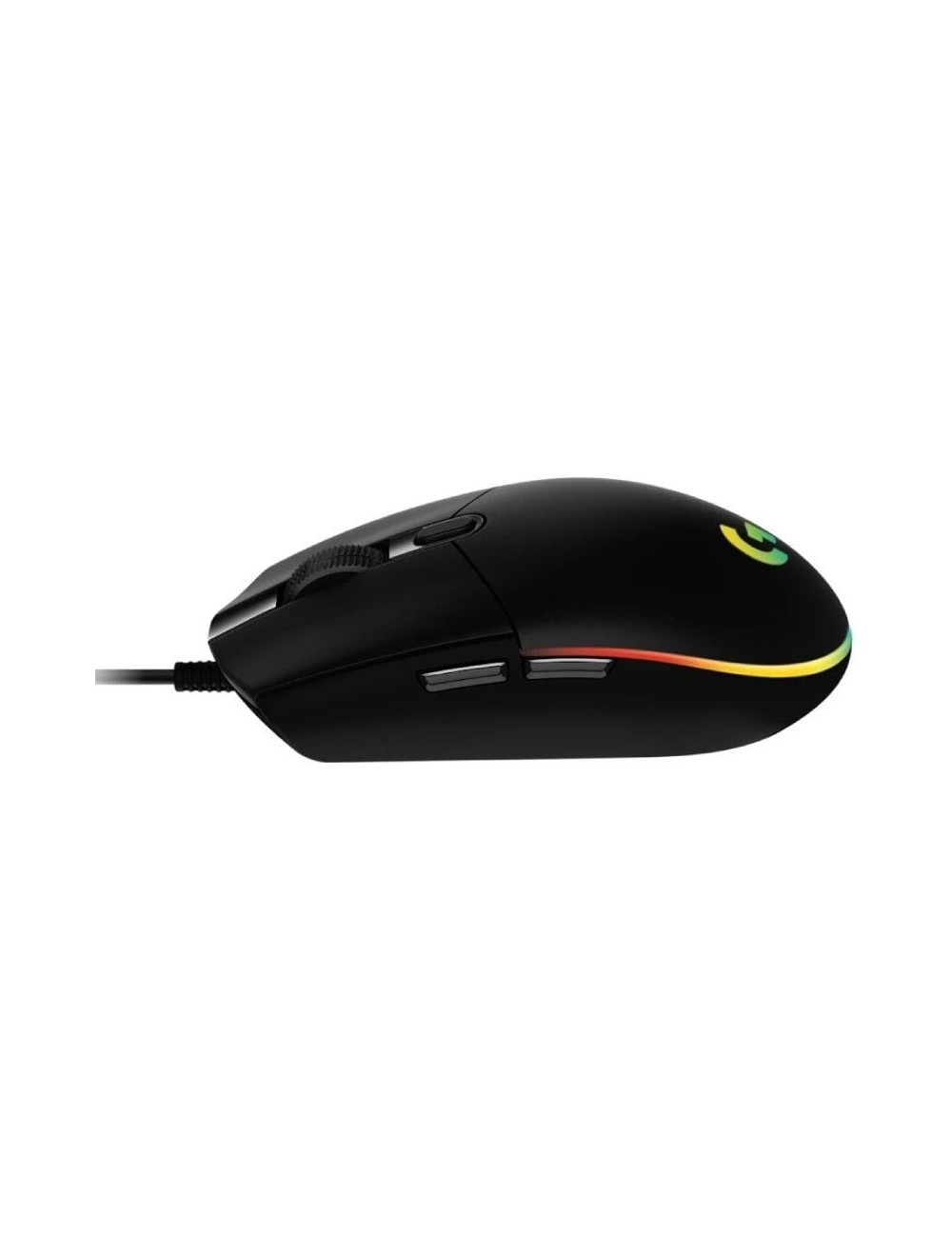 Ratón Gaming Logitech G203 Lightsync/ Hasta 8000 DPI/ Negro