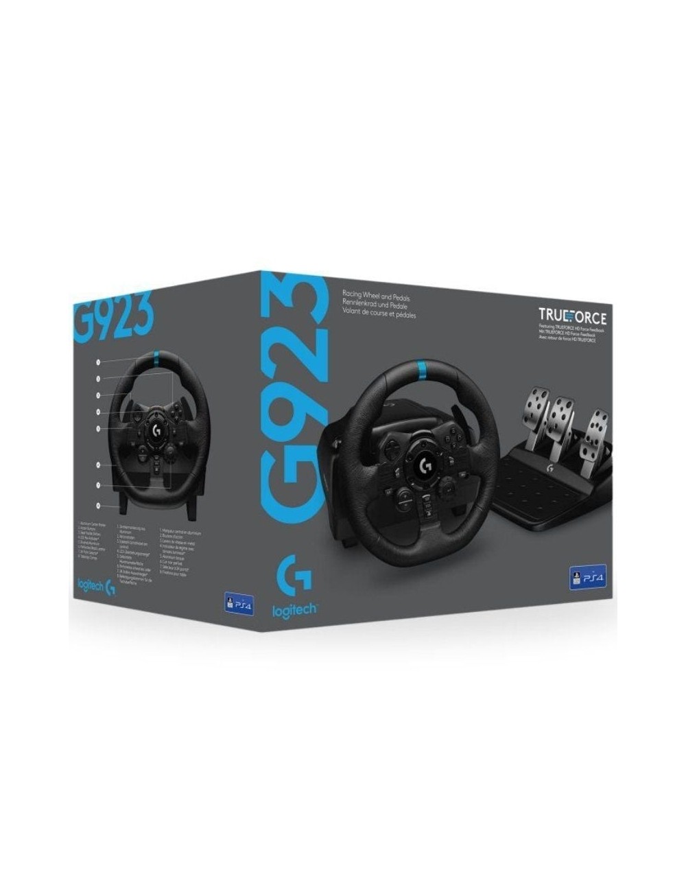 Volante con Pedales Logitech G923 TrueForce para PlayStation PS5/ PC