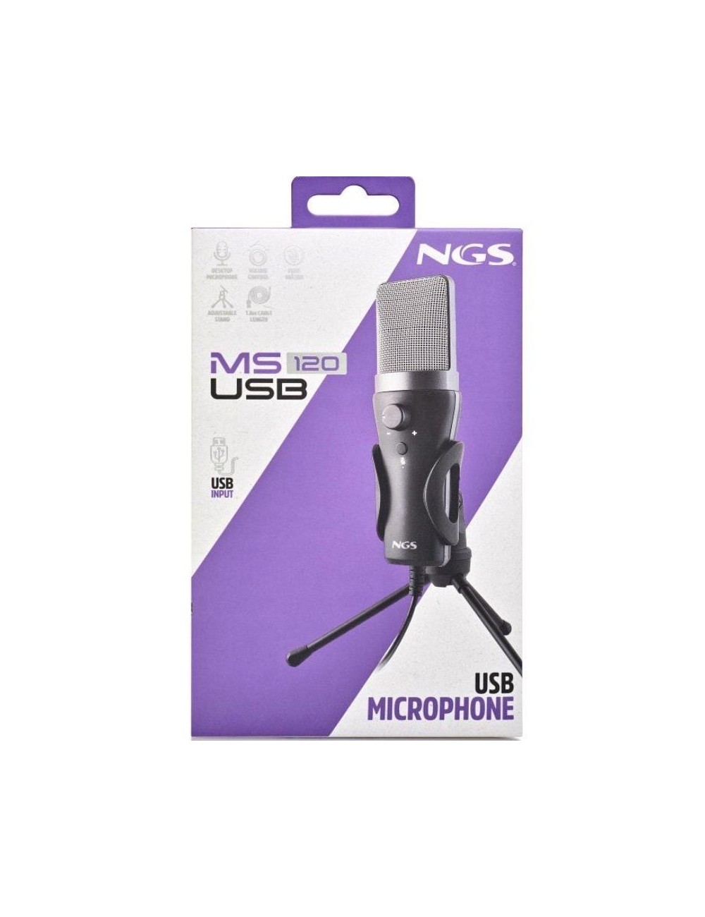 Micrófono NGS MS120USB/ USB 2.0