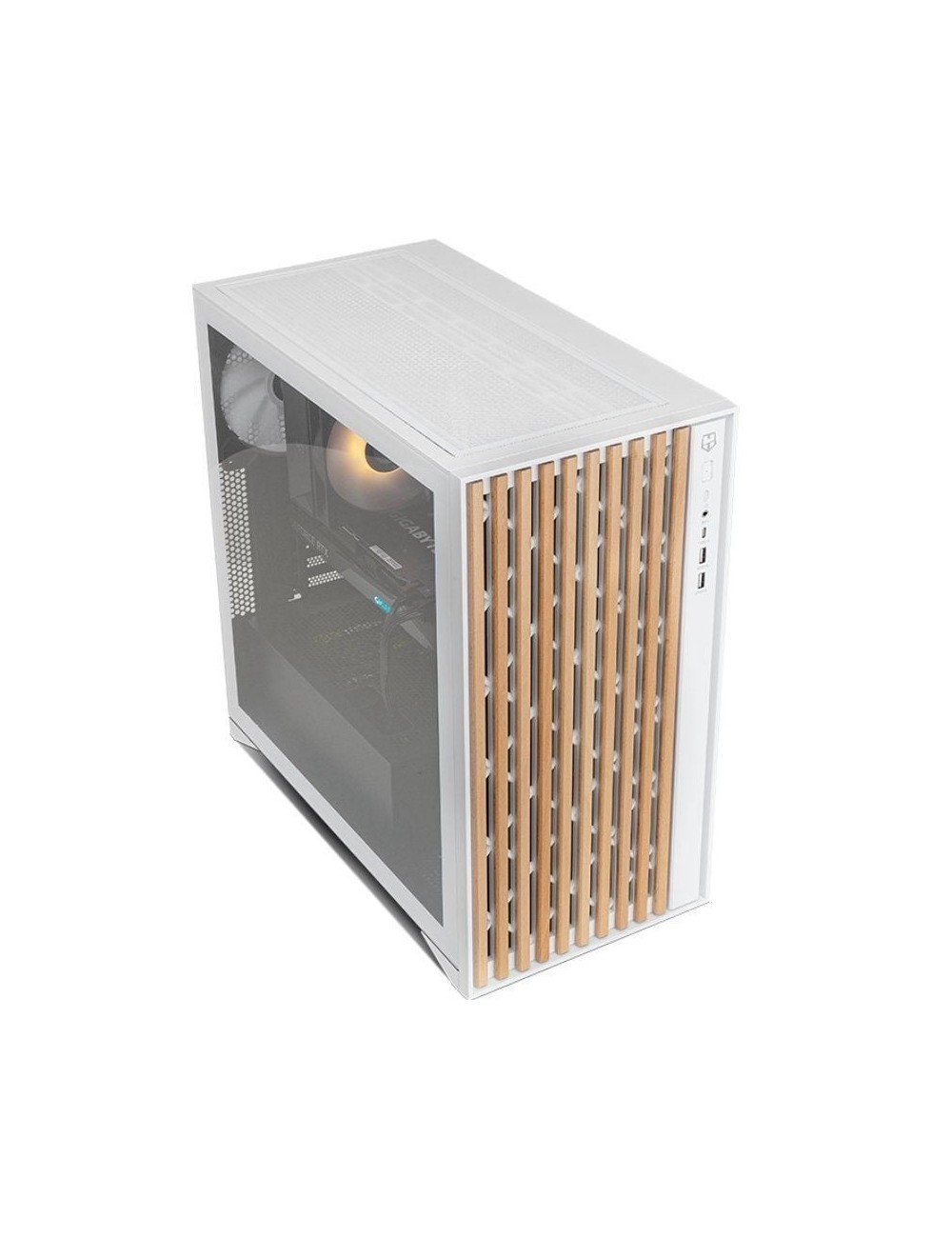 Caja Gaming Semitorre Nox Hummer Element/ Blanca