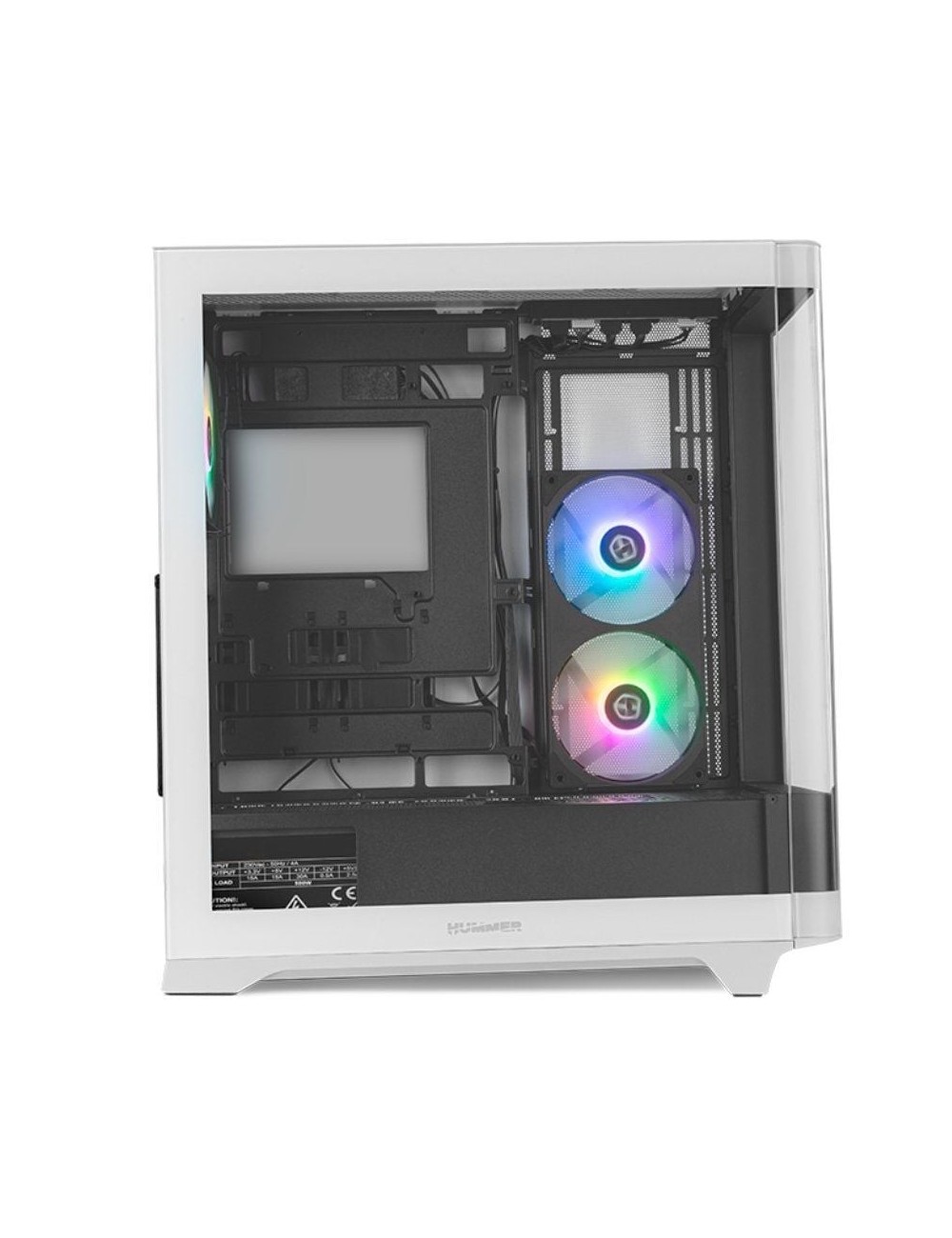 Caja Gaming Semitorre Nox Hummer ETHER/ Blanca y Negra
