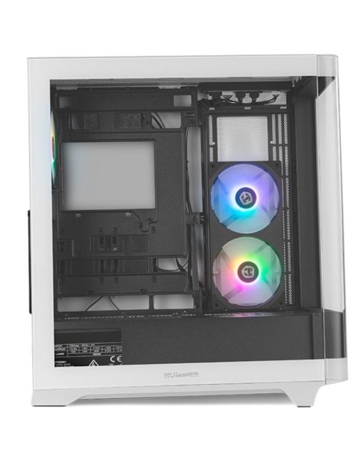 Caja Gaming Semitorre Nox Hummer ETHER/ Blanca y Negra