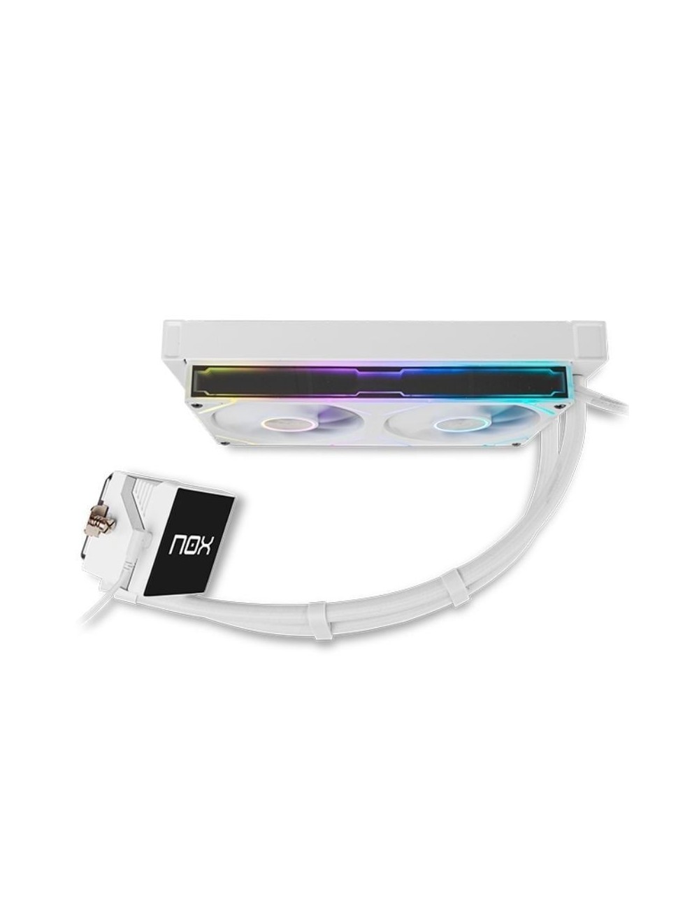 Sistema de Refrigeración Líquida Nox M-240 LCD/ Blanco