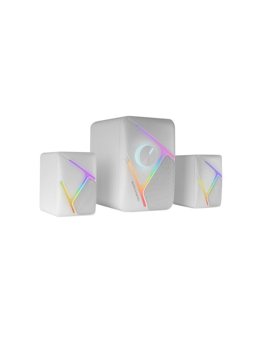 Altavoces Mars Gaming MS-H21/ 35W/ 2.1/ Blancos
