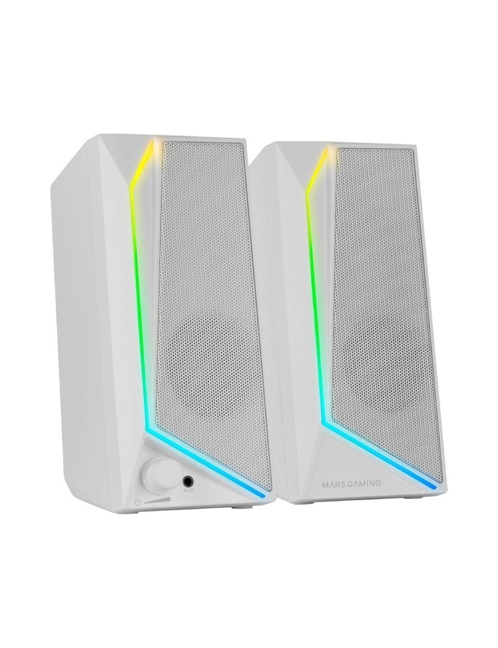 Altavoces Mars Gaming MS72/ 15W/ 2.0/ Blancos