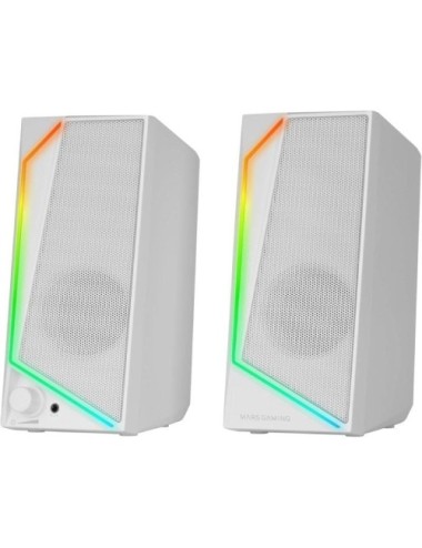Altavoces Mars Gaming MS72/ 15W/ 2.0/ Blancos