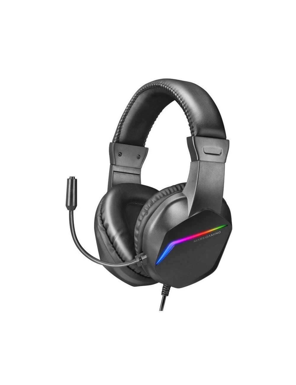 Auriculares Gaming con Micrófono Mars Gaming MH122/ Jack 3.5/ Negros