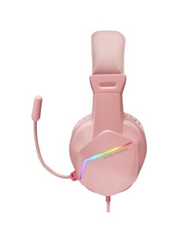 Auriculares Gaming con Micrófono Mars Gaming MH122/ Jack 3.5/ Rosas