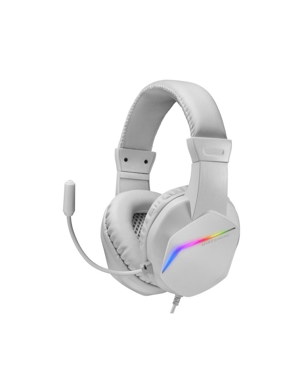Auriculares Gaming con Micrófono Mars Gaming MH122/ Jack 3.5/ Blancos