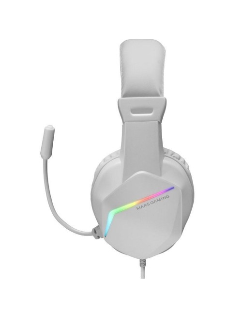 Auriculares Gaming con Micrófono Mars Gaming MH122/ Jack 3.5/ Blancos