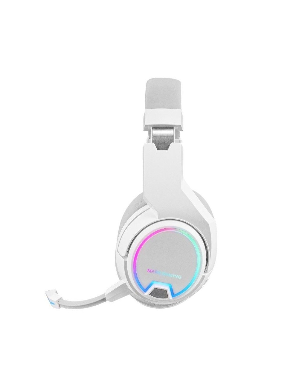 Auriculares Gaming Inalámbricos con Micrófono Mars Gaming MHW100/ Jack 3.5/ Blancos