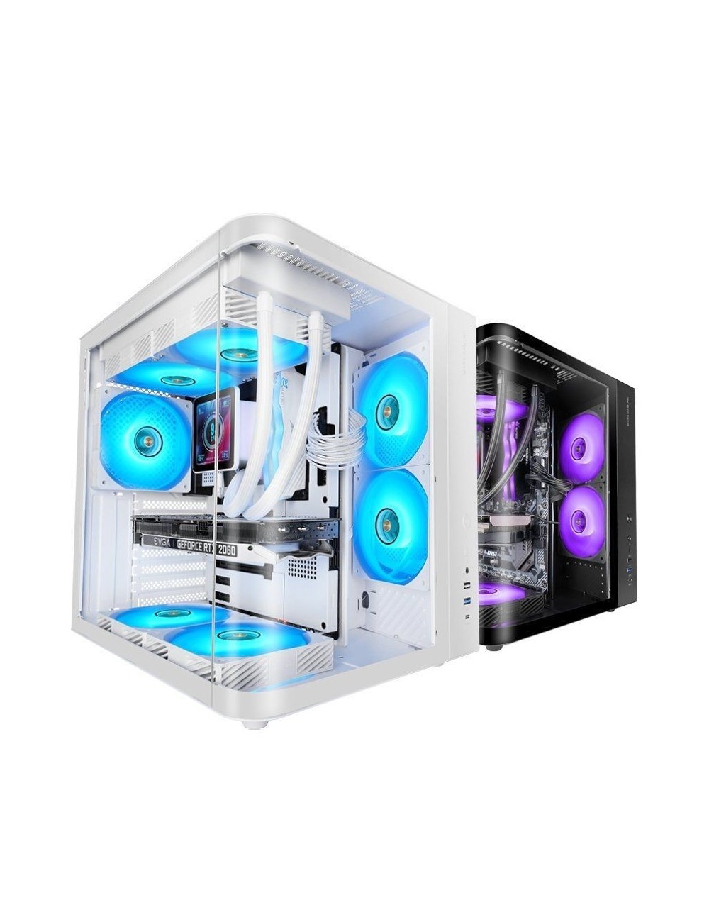 Caja Gaming Semitorre Mars Gaming MC-CURV/ Blanca