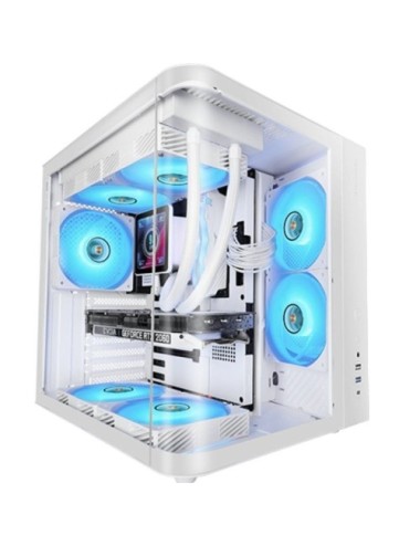 Caja Gaming Semitorre Mars Gaming MC-CURV/ Blanca