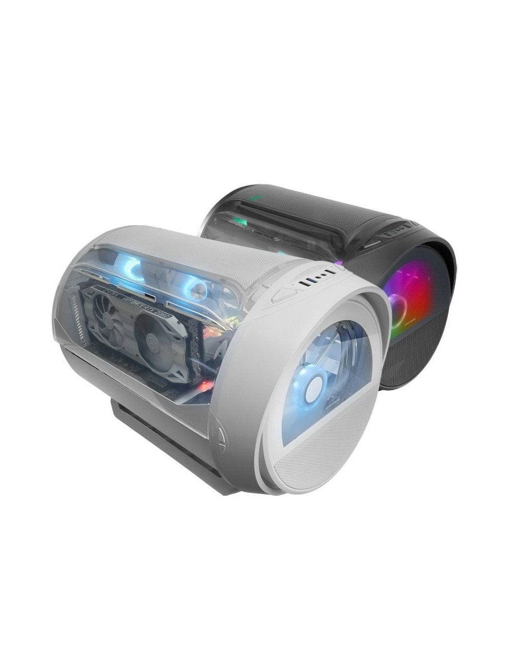 Caja Gaming Minitorre Mars Gaming MC-CYLON/ Blanca
