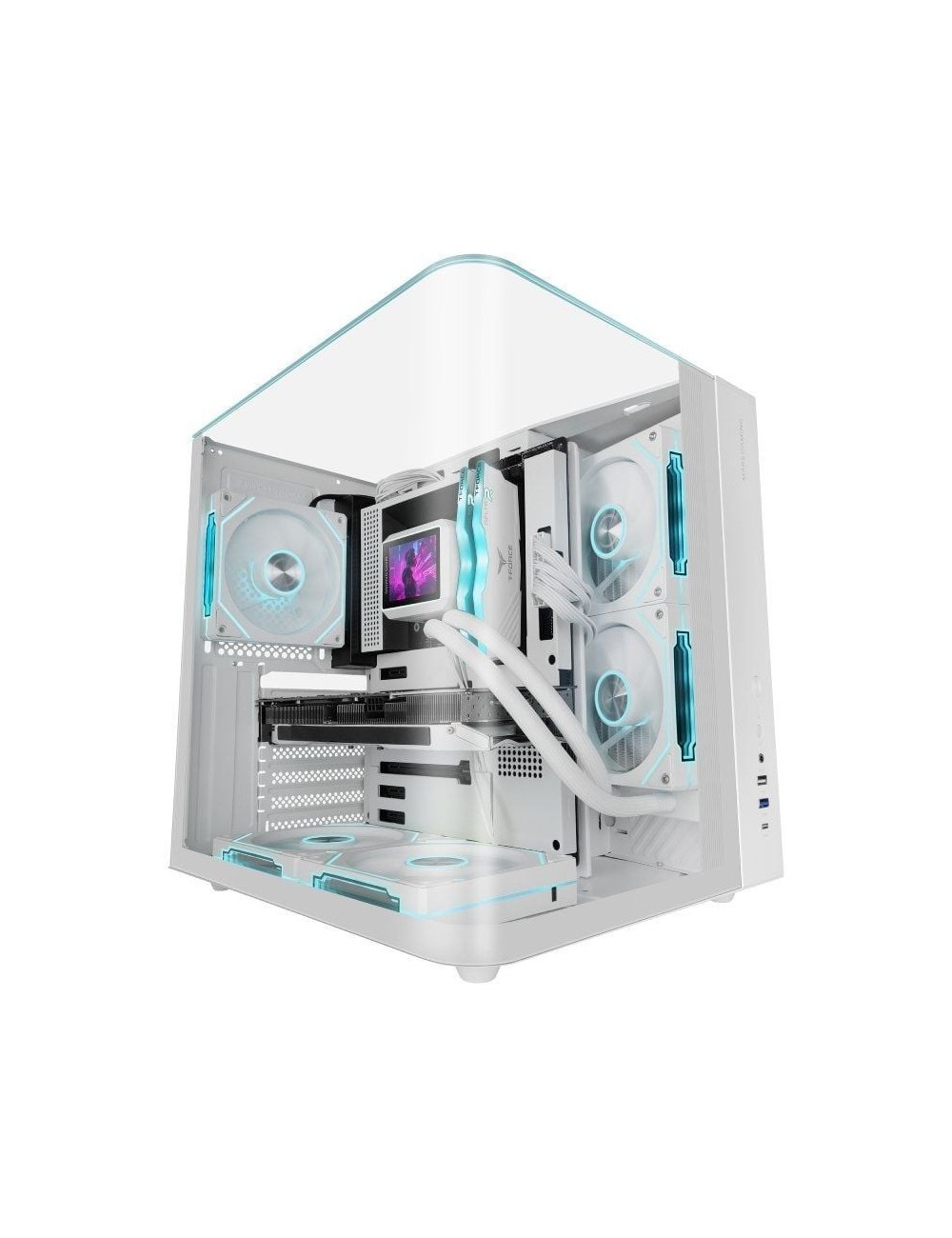 Caja Gaming Semitorre Mars Gaming MC-INFINIOLITE/ Blanca